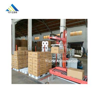 China Hot Selling Single Column Food Palletizer For Bottles & Packages & Cartons Bottles for sale