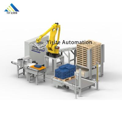 China Food Bags Robot Palletizer Fully Automatic Robot Palletizer For For Bag Cement Fertilizer Rice for sale