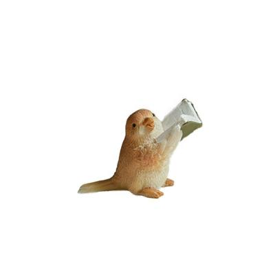 China Z13031A Europe garden decoration miniature bird small read bird figurine resin craft animal gift for sale