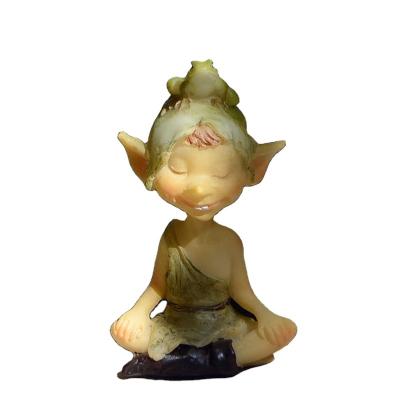 China New Mini Pixie Decoracion Bonsai Animal Decoration Europe Balcony Figurine Z12108A Garden Decoration for sale