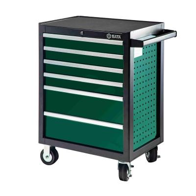 China Others 6-Drawer Auto Repair Tool Trolley Drawer Tool Box Trolley Cabinet Car Repair for sale