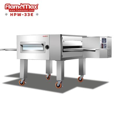 China Pizza Bakery Machine 33 Inch Stainless Steel Belt Pizza Oven Commercial Hot Air Cycle Electric Pizza Conveyor Rolling Oven for sale