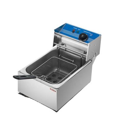 China Economical Frying Oil Single Tank Basket Electric Deep Fryer for sale