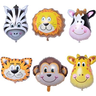 China Hot Lasting In The Market Foil Balloon Globo De Helado De Donut Animal Face Helium Balloon For Birthday Party Decoration for sale