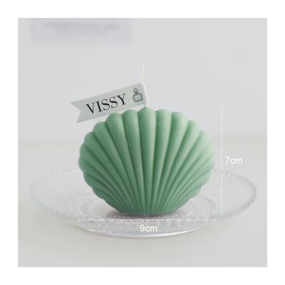 China Korean Statistical Institute Candle Relighting Gift Candle Shell Shape Vintage Style Candle For Home Decoration for sale