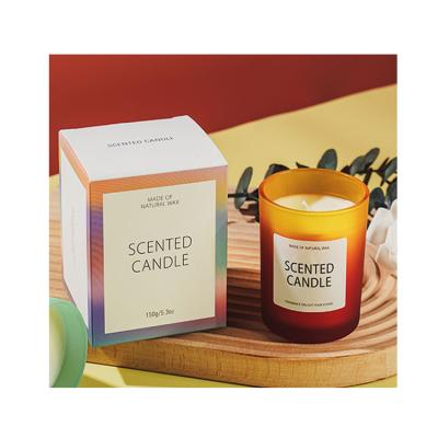 China Luxury Wholesale Custom Scented Glass Candles Kit Luxury Candle Design Scented Candles for sale