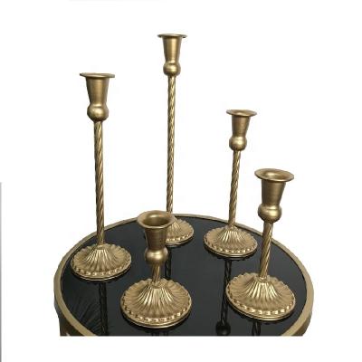 China Home Decoration Factory Wholesale Price Candlestick Tray Living Room Advent Wall Mounted Black Wedding Metal Candlestick Holders for sale