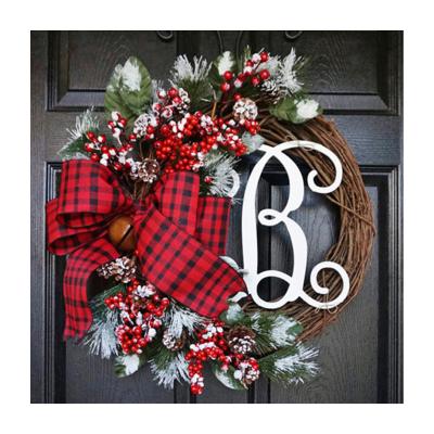 China Durable Artificial Silk Christmas Garland for Front Door Decoration for sale