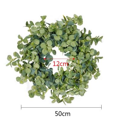 China Wholesale Customized Realistic Eucalyptus Garland Supplies Flower Braid Home Decor Artificial Flower for sale