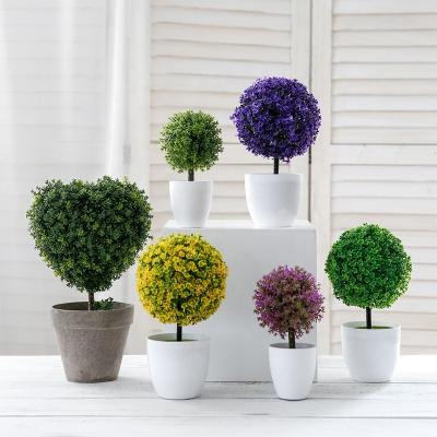 China Indoor Home Living Room Decoration Artificial Flower Nordic Natural Desktop Idea Potted Plastic Plants And Flowers Decoration for sale