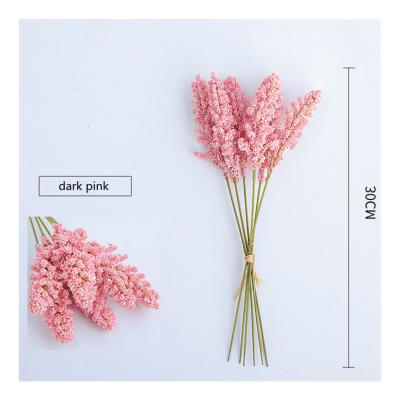 China Realistic Spring Millet Bouquet Dried Tail Preserved Artificial Flower Leaves For Wedding Home for sale