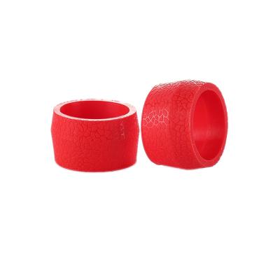 China Silicone Road Bike Handlebar Band Fixing Sleeve Silicone Rubber Anti-jump Bicycle Plugs Waterproof Protector Ring for sale