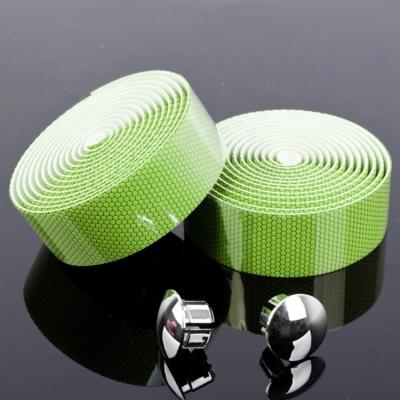 China EVA+PU Emboss And Lattice Design Road Bicycle Pattern Adhesive Handlebar Tape for sale