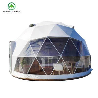 China Eco Luxury Heated Prefab Hotel Decoration Transparent Dome House Extended Type Desert Tent for Camping for sale