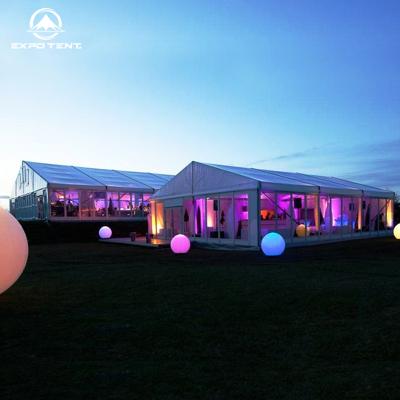 China UV resistance 500 people luxury transparent wedding party event tent with clear roof for sale for sale