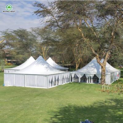 China Straight Bracing Type Custom 10*10m Outdoor Aluminum Pagoda Tent Marquee , Aluminum Frame Tent For Wedding Party And Exhibition for sale