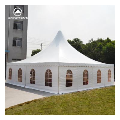 China Outdoor Party 3x3 4x4 5x5 10x10 Fireproof B1 Water Proof Rate Eu M2 Grade Fire Resistance Pagoda Tent for sale