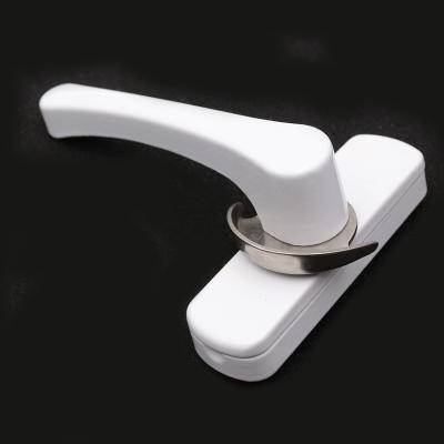 China Modern simple white window handle with lock door handle with lock hardware accessories for sale