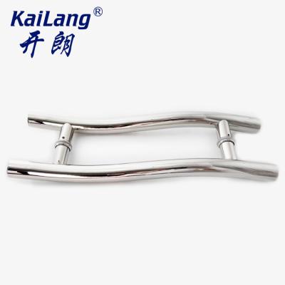 China China New Black Mirror Easy Installation Style 201 304 316 Gold Stainless Steel Sliding Pour Glass Door Pull Handles for sale