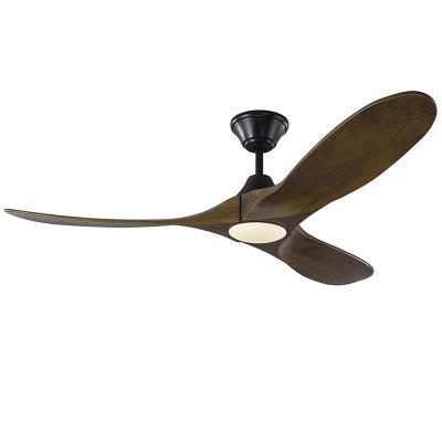 China big house antique ceiling fan light wood blade 5 feet rustic ceiling fan with light new design for sale