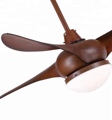 China 52 inch American style remote control plastic blade ceiling fan with LED light for sale