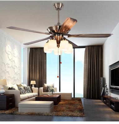 China Ceiling fan 52 inch consumption flush mount bronze ceiling fan light indoor&out door use à venda