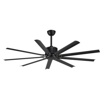 China 60 inch large size modern design hot sale good air flow low power consumption industrial DC ceiling fan for sale