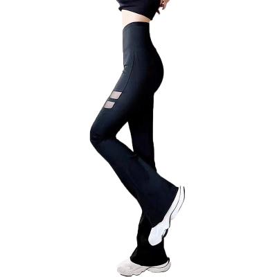 China Factory Direct Sales Exercise Running Fitness Breathable Hot Selling Waist Yoga Pants High Logo Micro Ra Shark Pants Custom Made For Gym for sale