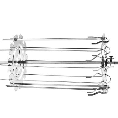 China Stainless Steel Cage Easily Cleaned Grilled BBQ Grill Multifunctional Skewer Skewer Meat Skewer For Outdoor Charcoal BBQ Grill Accessories for sale