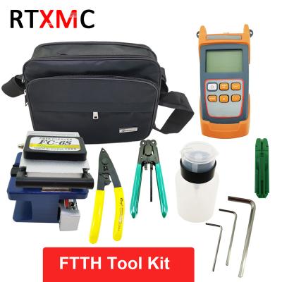 China FTTH FTTB FTTX FC-6S Network Fiber Optic Tool Kit FTTH Fiber Optic Cleaver And Optical Power Meter 5-30km High Speed ​​Fault Locator Visual Cable Pliers Stripper for sale