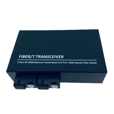 China FTTH Reverse POE Switch Passive Fiber Optic Media Converter Ethernet Transceiver RPOE Support 48V 2SC Fast 3RJ45 2F3E 100M for sale