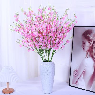 China Hot Fashionable Wedding Artificial Home Decor Dancing Orchid Amazon Oncidium Flower Bouquet Wholesale for sale