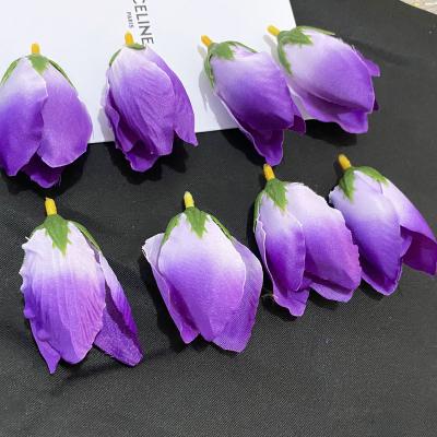 China Tulip Wedding Home Decoration Flower High Quality European Artificial Tulip Head Wholesale Artificial for sale