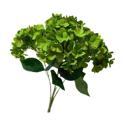 China Romantic Silk Flowers Wedding Bouquet Flowers Popular Home Decoration High Quality Simulated Hydrangea for sale