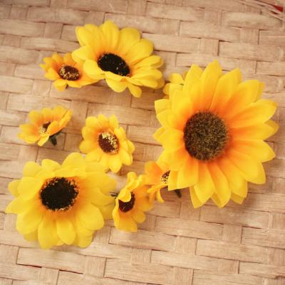 China Wholesale Artificial Main Home Decoration Flower 4 Kinds Artificial Sunflower Sunflower Artificial Flower Head Garden.Hotel.Home.Office for sale