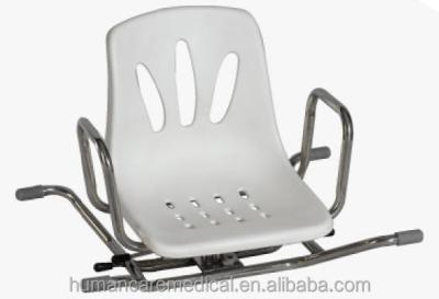 China Stainless Steel Frame Foldable Bathtub Sliding Bath Chair for sale