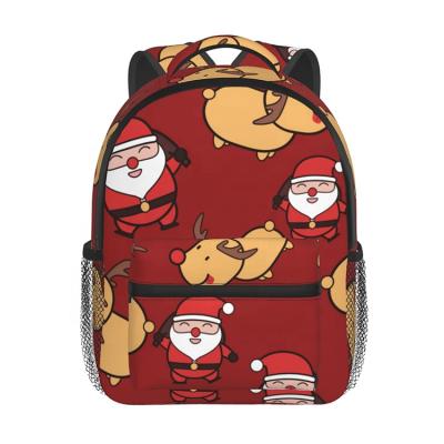 China Other Winter Christmas Print Custom Kid Backpacks Cute Backpacks For Toddlers And Kids for sale