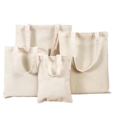 China Recyclable Solid Color Cotton Polyester Blended Canvas Bags For Custom Printing for sale