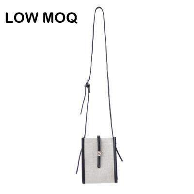 China Contrast Color PORTABLE Belt Buckle Fashion Retro Canvas Small Bag Shoulder Mini Bags for sale