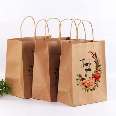 China Large Custom Logo Twisted Handle Eco Friendly Thank You Boutique Paper Gift Bag for sale