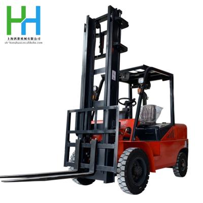 China Industrial transportation is used in pier/warehouse/port 3 ton high stack loading hydraulic handling forklift/narrow space uses heavy diesel internal combustion balance forklift for sale