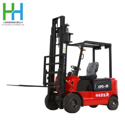 China Electric Forklift 2.5 Ton Small Material Handling Forklift/Free Lift Height Logistics Forklift/Motion Front Forklift/Hydraulic Stacking for sale