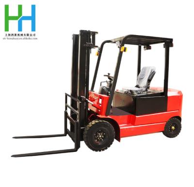 China Warehouse Airport Transportation Large 3 Ton New Energy Low Carbon Forklift Four Wheel Forward Storage Small / Free Lift Height Logistics Forklift for sale