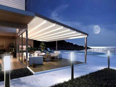 China Artículo teledirigido del sistema del motor retractable del toldo del Gazebo del patio del jardín en venta
