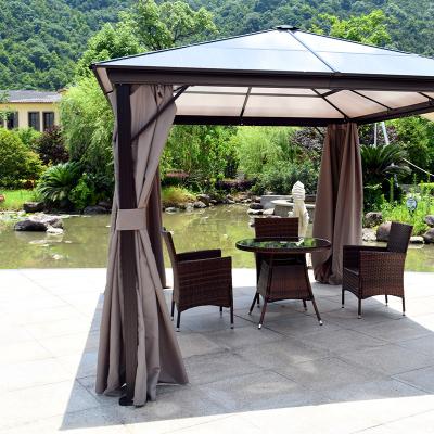 China Stevig 3*4-het Polycarbonaatdak Gazebo van de Aluminiumtuin Te koop