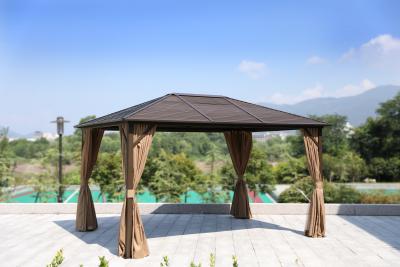 China Van het het Aluminiumpolycarbonaat van de zonbescherming 3*4 het Dak Gazebo Te koop