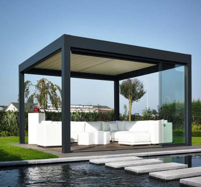 China Mechanisms Garden Bioclimatic Aluminium Pergola Easily Assembled for sale