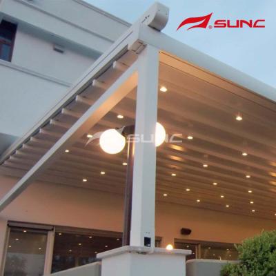 China App Control Sunshade Retractable Roof Pergola Waterproof for sale