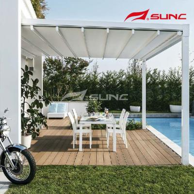 China Customizable Outdoor Shade Aluminum Alloy Adjustable Canopy Pergola for sale