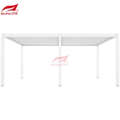 China Gazebo Louver Aluminum Pergola Aluminum Outdoor Manual Pergola Windproof for sale